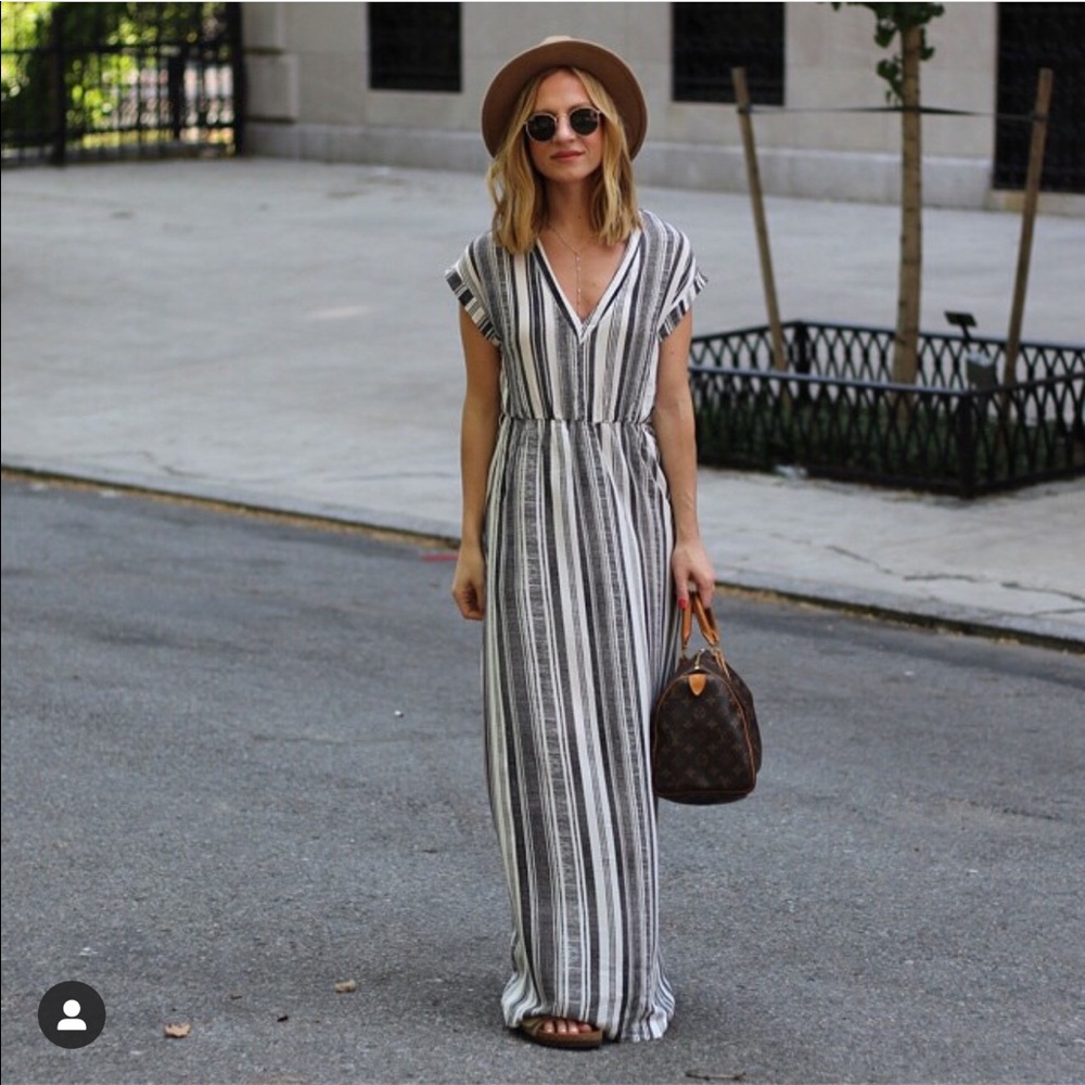 Black and White Maxi Dress